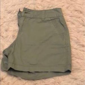 Olive green shorts